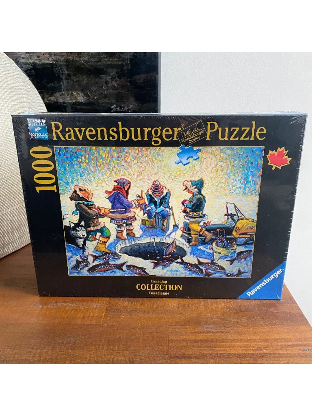 Ravensburger “Ice Fishing” 1000 Piece Puzzle NEW Sealed